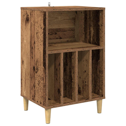 Pladespiller Stativ Egetræ 47 x 39,5 x 74,5 cm Konstrueret træ