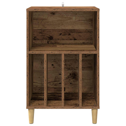Pladespiller Stativ Egetræ 47 x 39,5 x 74,5 cm Konstrueret træ