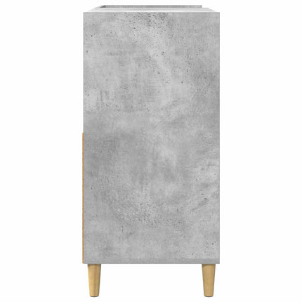 Pladespillerstand Betongrå 82 x 39,5 x 82,5 cm Konstrueret træ