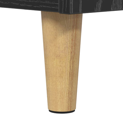 Pladespillerstand Sort eg 71 x 39,5 x 83 cm Konstrueret træ