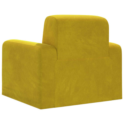 Lænestol Gul Velour (V)