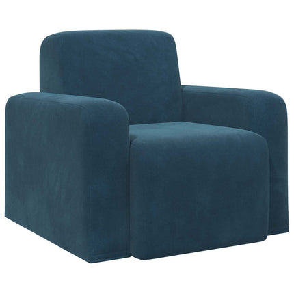 Lænestol Blå Velour (V)