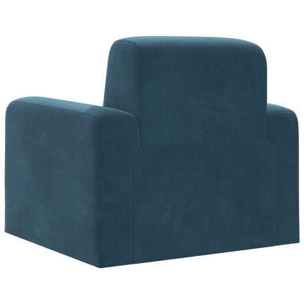 Lænestol Blå Velour (V)
