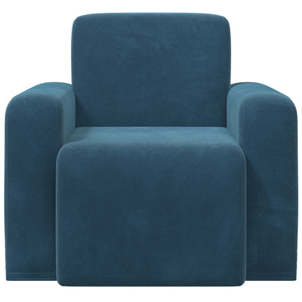 Lænestol Blå Velour (V)