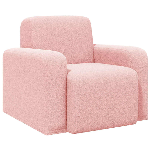 Lænestol Lyserød Bouclé
