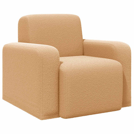 Lænestol Beige Bouclé