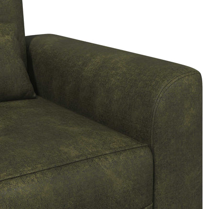 Lænestol Army Grøn Faux Suede Læder