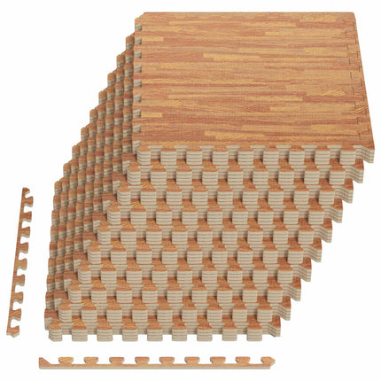 Gulvmåtter 40 pcs træ 14,4 m² EVA skum