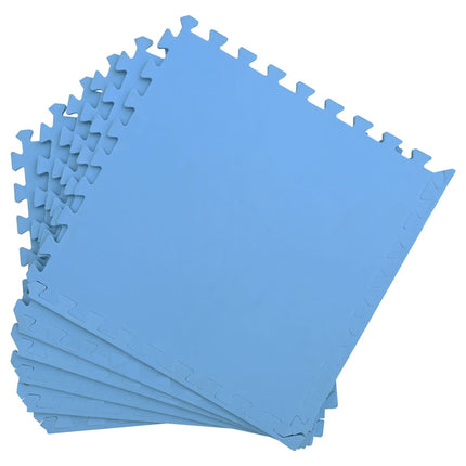 Gulvmåtter 40 pcs Blå 14,4 m² EVA skum