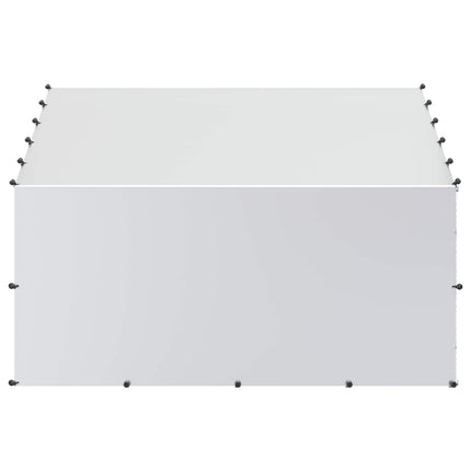 Hønsegård med tag Sølv 200 x 200 x 150 cm Galvaniseret stål