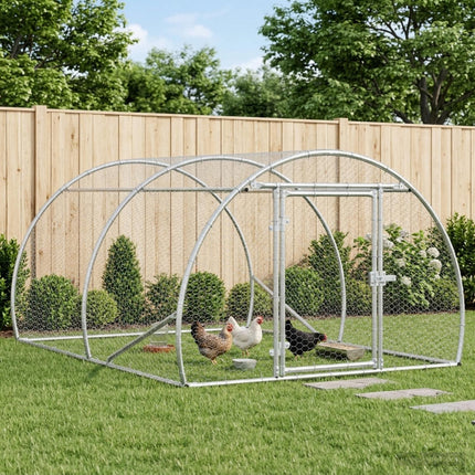 Kyllingehus Sølv 200 x 150 x 100 cm Galvaniseret stål