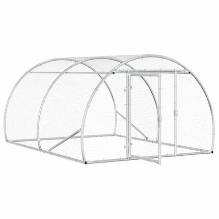Kyllingehus Sølv 200 x 150 x 100 cm Galvaniseret stål