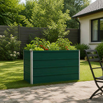 Hævet Havebed Grøn 100 x 40 x 55 cm koldvalset stål