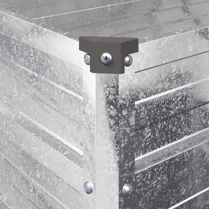 Hævet Havebed Sølv 160 x 40 x 55 cm galvaniseret