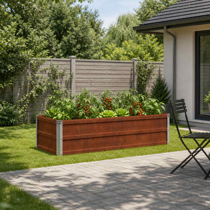 Hævet Havebed Rusten 100 x 40 x 24 cm karton