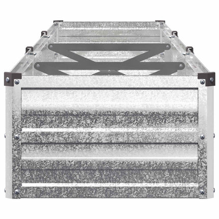 Hævet Havebed Sølv 240 x 40 x 24 cm galvaniseret