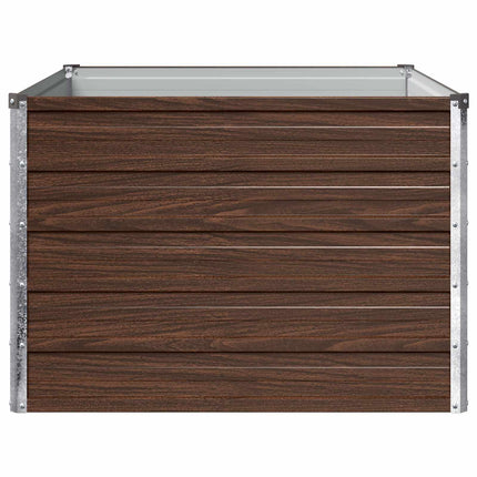 Hævet Havebed Sort 100 x 80 x 55 cm koldvalset stål