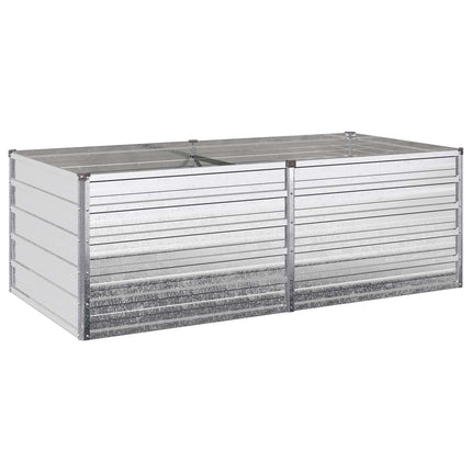 Hævet Havebed Sølv 160 x 80 x 55 cm galvaniseret