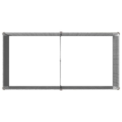 Hævet Havebed Sølv 160 x 80 x 55 cm galvaniseret