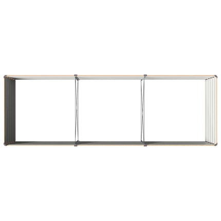 Hævet Havebed Naturfarvet 240 x 80 x 55 cm koldvalset stål