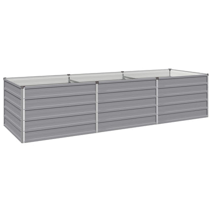 Hævet Havebed Grå 240 x 80 x 55 cm koldvalset stål