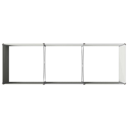 Hævet Havebed Grå 240 x 80 x 55 cm koldvalset stål