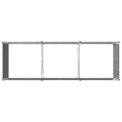 Hævet Havebed Sølv 240 x 80 x 55 cm galvaniseret