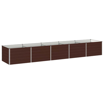 Hævet Havebed Brun 400 x 80 x 55 cm koldvalset stål