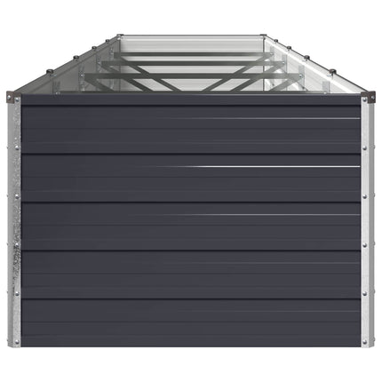 Hævet Havebed Antracit 400 x 80 x 55 cm koldvalset stål
