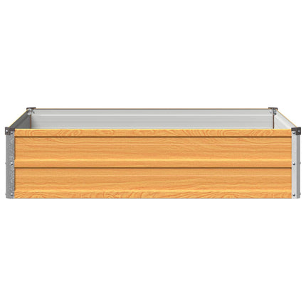 Hævet Havebed Naturfarvet 100 x 80 x 24 cm koldvalset stål