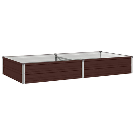 Hævet Havebed Brun 160 x 80 x 24 cm koldvalset stål