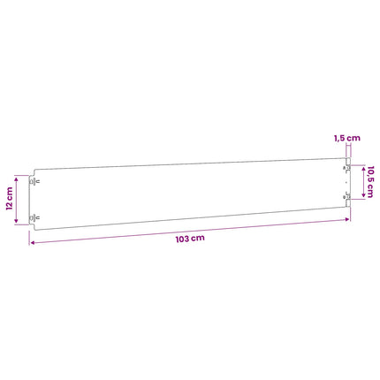 Plænekant 30 pcs 15 x 103 cm Stål Sort