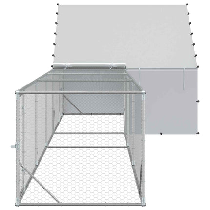 2 stk. Sølv 800 x 200 x 190 cm Galvaniseret stål
