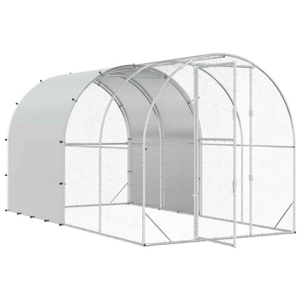 Kyllingehus Sølv 400 x 200 x 200 cm Galvaniseret stål