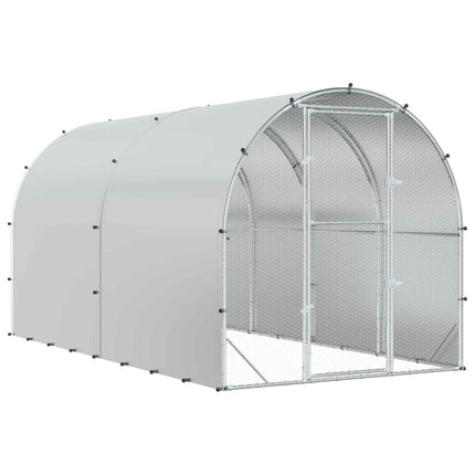 Kyllingehus Sølv 400 x 200 x 200 cm Galvaniseret stål