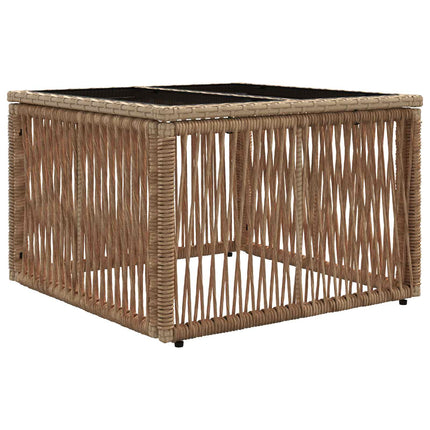 Havesofa Sæt 8 stk. Beige polyrattan