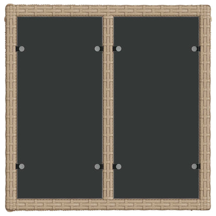 Havesofa Sæt 7 stk. Beige polyrattan