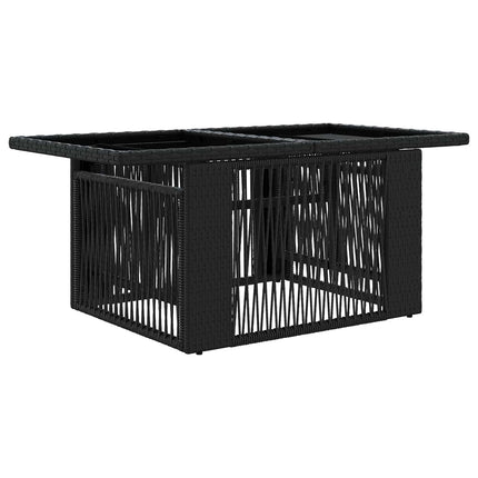 Havesofa Sæt 9 stk. Sort og Cremehvid polyrattan