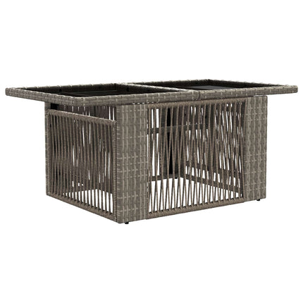 Havesofa Sæt 12 stk. Grå og Mørkegrå polyrattan