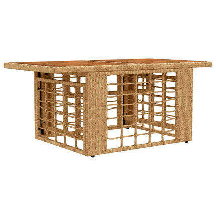 Havesofa Sæt 6 stk. Naturlig og Creme Hvid polyrattan