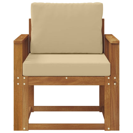 Udendørs sofa Soli Akacietræ og polyester Naturfarvet