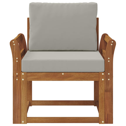 Udendørs sofa Soli Akacietræ og polyester Naturlig og lys grå
