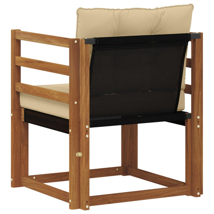 Udendørs sofa Massivt Akacietræ Naturfarvet