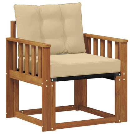 Udendørs sofa Massivt Akacietræ Naturfarvet