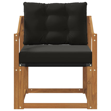 2 Stk Udendørs sofa Massivt Akacietræ Naturfarvet