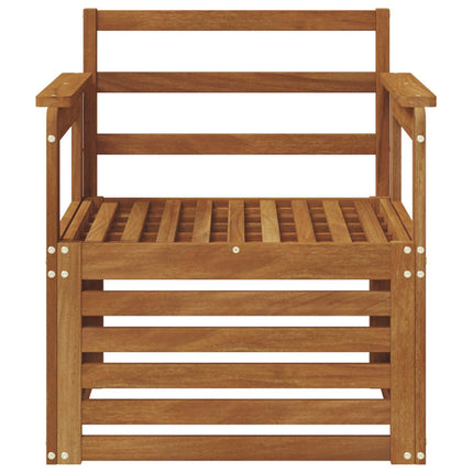 Udendørs sofa Massivt Akacietræ Naturfarvet