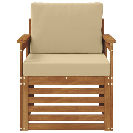 Udendørs sofa Soli Akacietræ og polyester Naturfarvet