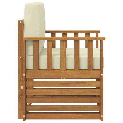 Udendørs sofa Soli Akacietræ og polyester Naturfarvet