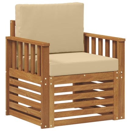 Udendørs sofa Soli Akacietræ og polyester Naturfarvet