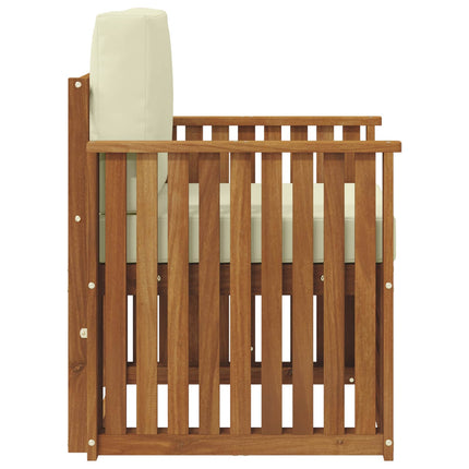Udendørs sofa Soli Akacietræ og polyester Naturfarvet